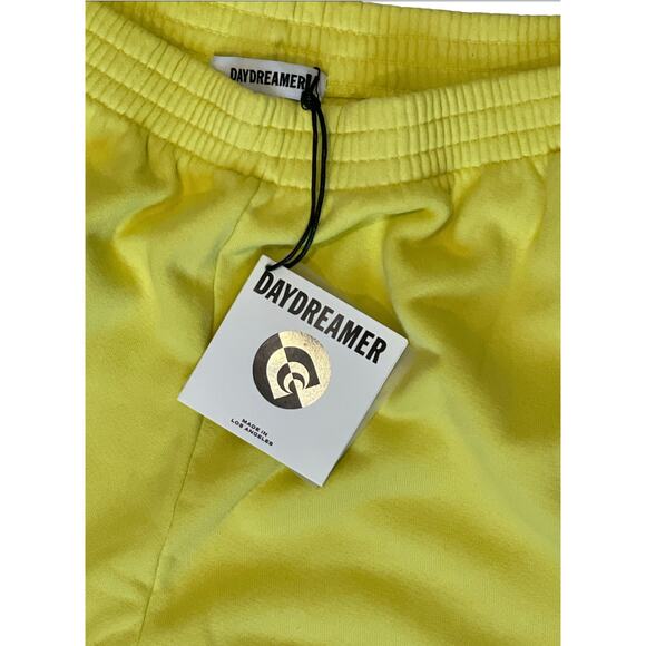 Daydreamer Hi-Frequency Boyfriend Sweatpants Citron Yellow Plus 2X NWT - Picture 4 of 6